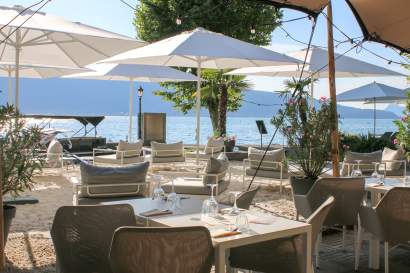 Beach of Le Palace de Menthon - 5 star property - Annecy - Haute Savoie