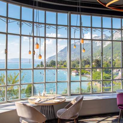 Restaurant bistronomique Bord du Lac Annecy · Palace de Menthon · Haute-Savoie 