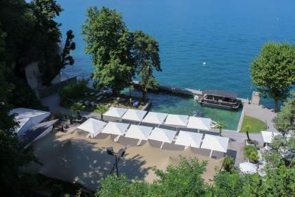 Beach of Le Palace de Menthon - 5 star property - Annecy - Haute Savoie